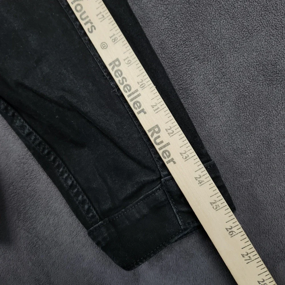 Levis Trucker Jacket Mens XXL Faded Black Denim Button Front Unlined 72334-0223